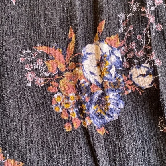 Free People S  Tree Swing Tank Top Tunic Dress Sleeveless Keyhole Raven Black. - Picture 10 of 15